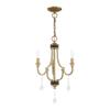 Livex Lighting 41273-02 Glendale 3-Light Chandelier, Polished Brass view 2