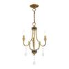 Livex Lighting 41273-02 Glendale 3-Light Chandelier, Polished Brass view 3