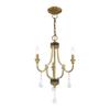 Livex Lighting 41273-02 Glendale 3-Light Chandelier, Polished Brass view 4