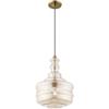 Livex Lighting 41225-01 Art Glass - 1-Light Mini Pendant, Antique Brass view 3