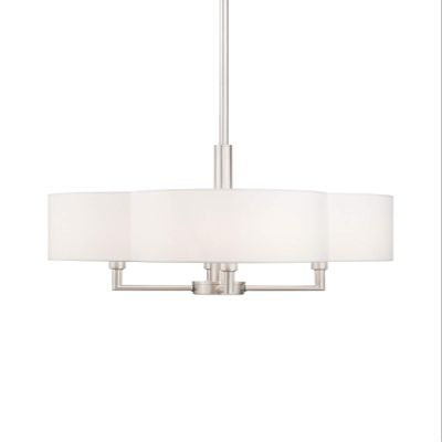 Livex Lighting 51924-91 Chelsea 4-Light Chandelier, Brushed Nickel
