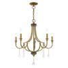 Livex Lighting 5-Light Chandelier, Polished Brass view 3
