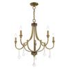 Livex Lighting 5-Light Chandelier, Polished Brass view 4