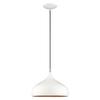 Livex Lighting 41172-69 Metal - 1-Light Mini Pendant, White view 1