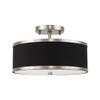 Livex Lighting 2-Light Ceiling Mount, Brushed Nickel view 1