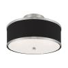 Livex Lighting 2-Light Ceiling Mount, Brushed Nickel view 2