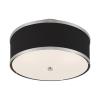 Livex Lighting 2-Light Ceiling Mount, Brushed Nickel view 3