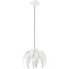 Livex Lighting 41231-60 Acanthus - One Light Mini Pendant, Antique White Finish with Antique White Metal Shade view 3