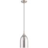 Livex Lighting 40649-91 Art Glass - 1-Light Mini Pendant, Brushed Nickel view 2