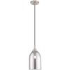 Livex Lighting 40649-91 Art Glass - 1-Light Mini Pendant, Brushed Nickel view 3