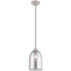 Livex Lighting 40649-91 Art Glass - 1-Light Mini Pendant, Brushed Nickel view 4