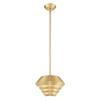 Livex Lighting 40401-91 Amsterdam - 16" One Light Mini Pendant, Brushed Nickel Finish with Brushed Nickel Metal Shade view 4