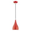 Livex Lighting 41171-72 Metal - 1-Light Mini Pendant, White view 1