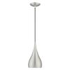 Livex Lighting 41171-72 Metal - 1-Light Mini Pendant, White view 3