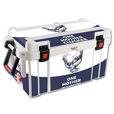 MightySkins (Cooler Not Included) Skin Compatible With Pelican 65 qt Cooler One Mother Clucker | Protective, Durable, and Unique Vinyl Decal wrap cover | Easy To Apply, Remove, and Change Styles | Made in the USA