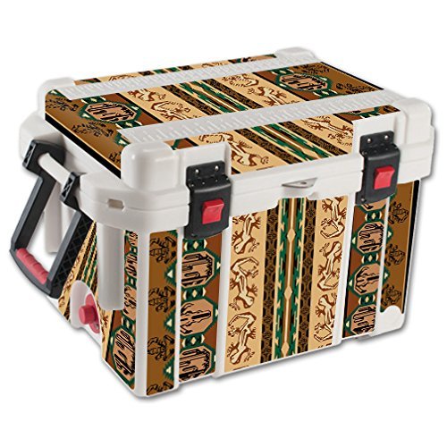 MightySkins (Cooler Not Included) Skin Compatible With Pelican 45 qt Cooler Desert Stripes | Protective, Durable, and Unique Vinyl Decal wrap cover | Easy To Apply, Remove, and Change Styles | Made in the USA