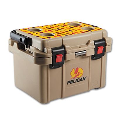 MightySkins (Cooler Not Included) Skin Compatible With Pelican 20 qt Cooler Lid Feathers | Protective, Durable, and Unique Vinyl Decal wrap cover | Easy To Apply, Remove, and Change Styles | Made in the USA