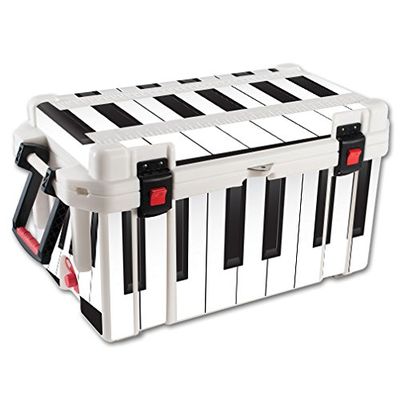 MightySkins (Cooler Not Included) Skin Compatible With Pelican 65 qt Cooler Piano Keys | Protective, Durable, and Unique Vinyl Decal wrap cover | Easy To Apply, Remove, and Change Styles | Made in the USA