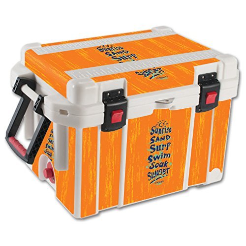 MightySkins (Cooler Not Included) Skin Compatible With Pelican 45 qt Cooler Beach Recipe | Protective, Durable, and Unique Vinyl Decal wrap cover | Easy To Apply, Remove, and Change Styles | Made in the USA