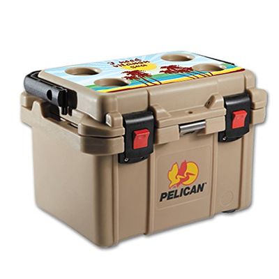 MightySkins (Cooler Not Included) Skin Compatible With Pelican 20 qt Cooler Lid Vitamin Sea | Protective, Durable, and Unique Vinyl Decal wrap cover | Easy To Apply, Remove, and Change Styles | Made in the USA