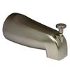 LASCO 08-1045 Bathtub Spout with Front Lift Diverter with 1/2-Inch Female Pipe Thread, Satin Nickel Finish view 1
