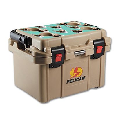 MightySkins Skin Compatible with Pelican 20 qt Cooler Lid Cool Corgi | Protective, Durable, and Unique Vinyl Decal wrap Cover | Easy to Apply, Remove, and Change Styles | Made in The USA