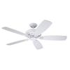 kathy ireland HOME Accessory Ceiling Fan Blades, 22 Inch, Satin White, Indoor, Set of 5 Wood Veneer Blades view 2