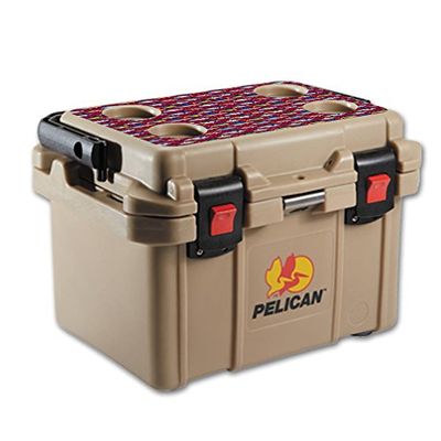 MightySkins (Cooler Not Included) Skin Compatible With Pelican 20 qt Cooler Lid Saltwater Collage | Protective, Durable, and Unique Vinyl Decal wrap cover | Easy To Apply, Remove, and Change Styles | Made in the USA