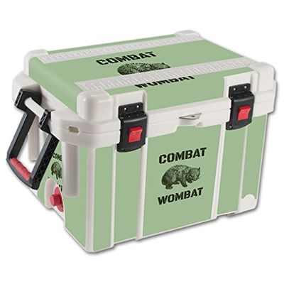 MightySkins (Cooler Not Included) Skin Compatible With Pelican 35 qt Cooler Combat Wombat | Protective, Durable, and Unique Vinyl Decal wrap cover | Easy To Apply, Remove, and Change Styles | Made in the USA