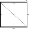 Silver Ticket Products STR Series 6 Piece Home Theater Fixed Frame 4K / 8K Ultra HD, HDTV, HDR & Active 3D Movie Projection Screen, 16:9 Format, 100" Diagonal, White Material STR-169100 view 3