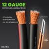 12AWG Speaker Wire, GearIT Pro Series 12 AWG Gauge Speaker Wire Cable (50 Feet / 15.24 Meters) Great Use for Home Theater Speakers and Car Speakers Black view 3