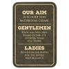 Our Aim is to Keep This Bathroom Clean Funny 9" x 6" Wood Sign view 1