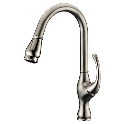 Dawn AB08 3157BN Single-Lever Pull-Out Kitchen Faucet, Brushed Nickel