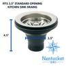 Nantucket Sinks 3.5" Kitchen Sink Drain Kit, Basket Strainer, Standard view 2