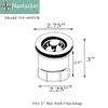Nantucket Sinks NS-403VB Junior Duo Basket Strainer Drain for Bar Sink, Victorian Bronze view 4