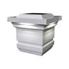 Classy Caps SL074W 4x4 Classy Solar Post Cap - White  High-Performance Solar LED Lights, Durable PVC (Vinyl) Construction, Weather-Resistant, Ideal for Outdoor Posts, Warn & Cool Light Modes view 1