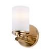Forte Lighting 5105-01-05 4-3/4"W x 7"H 1 Light Bath Wall Sconce in Chrome, view 3