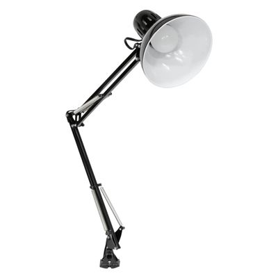 Studio Designs Swing Arm Lamp with 13-watt CFL Bulb, Black