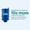 PUR PLUS Horizontal Faucet Mount Water Filtration System with 3-in-1 Lead Reducing Filter for Great-Tasting Filtered Tap Water, Lasts 100 Gallons, Fits Most Kitchen or Bathroom Faucets, Chrome view 2