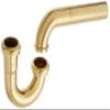 Jones Stephens P3892PB 1 1/4" 17-Gauge Polished Brass P-Trap view 1