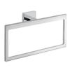Gedy A070-13 Elba Modern Rectangular and Cromall Towel Ring, Chromed Brass view 3