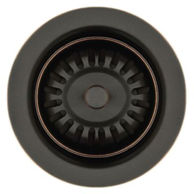 Whitehaus Collection RNW35L-ORBH 3 1/2" Basket Strainer-Oil Rubbed Bronze Highlighted-