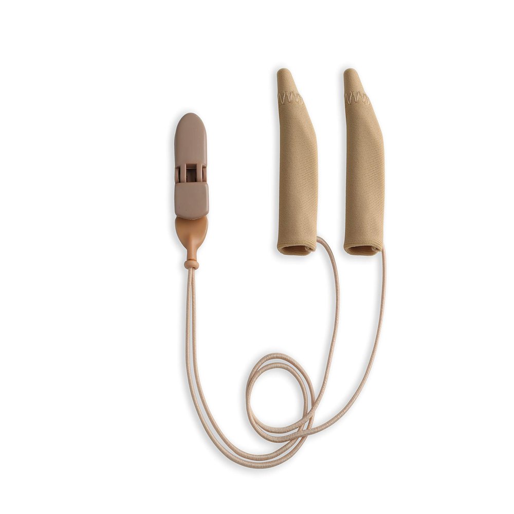 Ear Gear Original Corded Protect Hearing Aids or Hearing Amplifiers from Dirt, Sweat, Moisture, Loss, Wind Fits Hearing Instruments 1.25 to 2