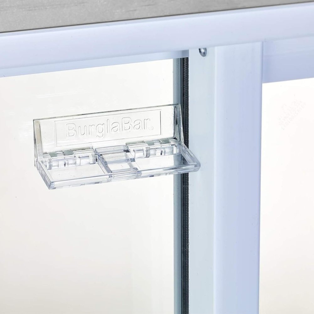 Burglabar 4 Pack for Sliding Door Locks for Sliding Glass Doors & Windows, Child Proof