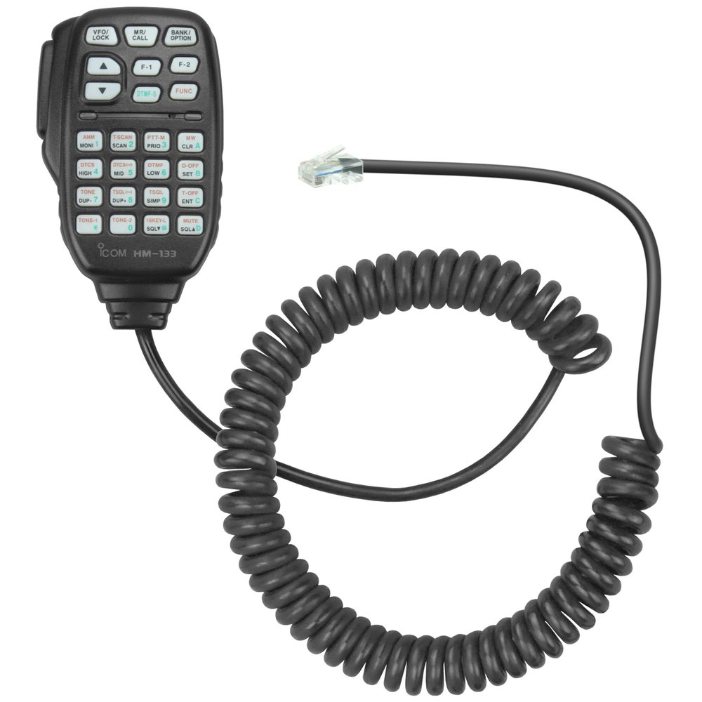 Titan CH-133V Speaker-Mic, Replaces Icom Speaker-Mic Models HM133, HM133V, 8-Pin RJ45 Connectors & Full Keyboard