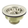 Westbrass D214-05 3-1/2" Post Style Large Kitchen Sink Basket Strainer, Polished Nickel view 1
