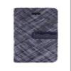 ForestGreen Stylish Checked Synthetic Leather Flip Case for iPhone 5C - Retail Packaging - Navy Blue view 1
