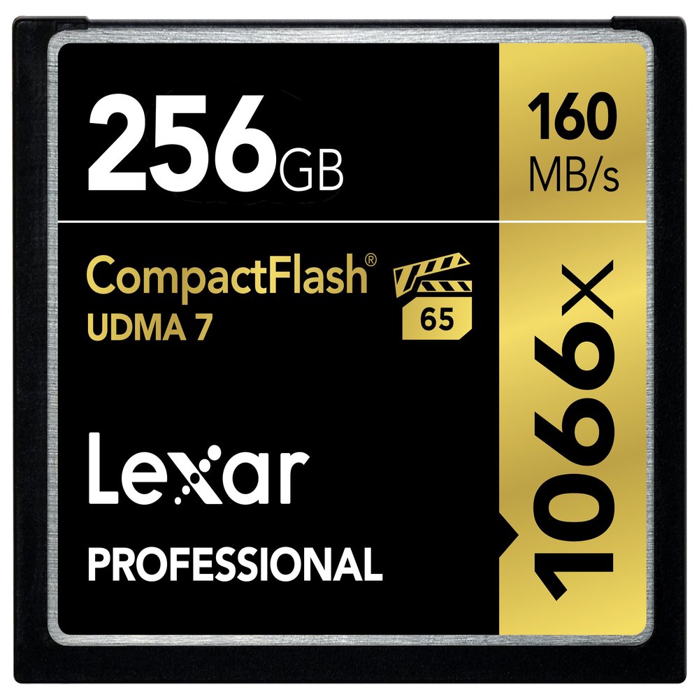 Lexar Professional 1066x 256GB CompactFlash Card, Up to 160MB/s Read, for Professional Photographer, Videographer, Enthusiast (LCF256CRBNA1066)