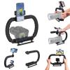 3-Shoe DSLR/Mirrorless/Action Camera Camcorder Phone Stabilizer Expansion Cage Mount Moviemaking Holder Rig YouTube Tiktok Vlogging Video Kit Compatible with GoPro Canon Nikon Sony iPhone Android view 1