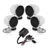 BOSS Audio Systems MC470B 3 Inch Motorcycle Full Range Speakers and Amplifier Sound System - Bluetooth 2 Channel Amplifier, Weatherproof, Volume Control, ATV UTV Compatible view 1